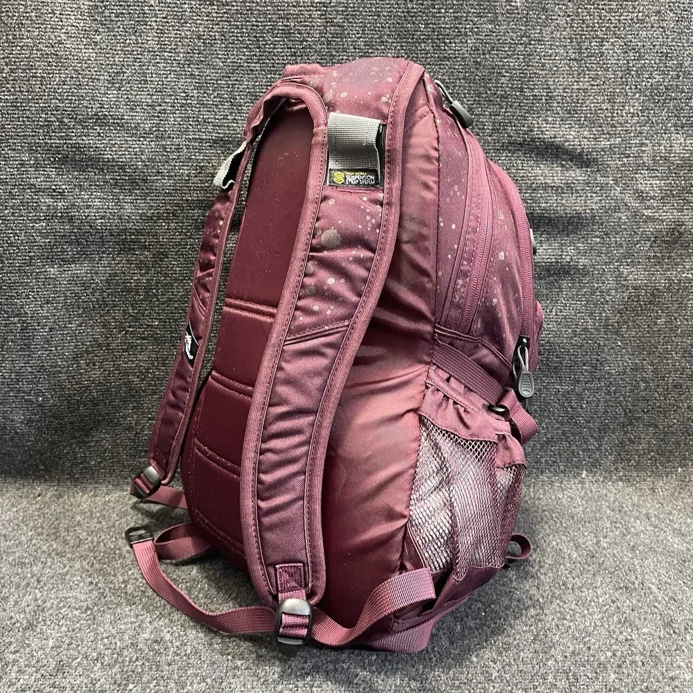 High Sierra 1146065 Swerve Maroon Gold Pattern School Laptop Backpack 53646-9666
